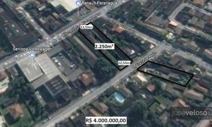 PERMUTO Terreno - 2250 m² por R$ 4.000.000 - Estradinha - Paranaguá/PR