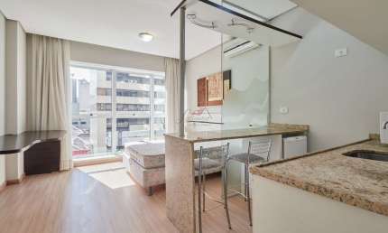 Apartamento com 1 quarto para alugar na Rua Visconde de Nacar, 1510, Centro, Curitiba, 30 m2 por R$ 1.500