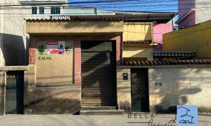 Casa com 2 quartos com quintal e loja à venda, Bairro Prata - Belford Roxo