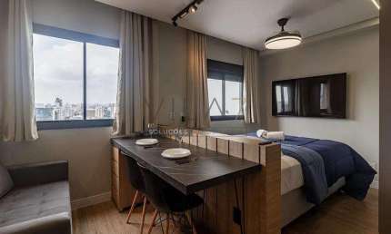 Apartamento de 24m² para locação - Pinheiros, São Paulo