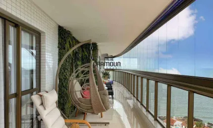 Cobertura linear deslumbrante de frente para o mar a venda em guarapari com vista para prainha e praia do morro!