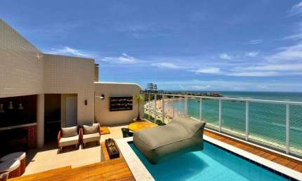 Cobertura Espetacular de 4 Quartos à Venda na Praia de Peracanga – Vista para o Mar com Lazer Completo