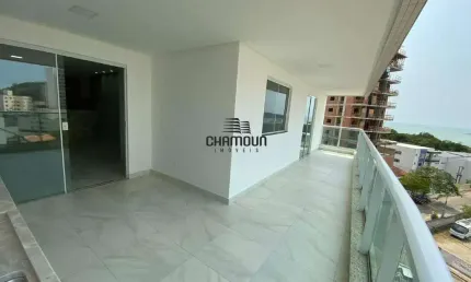 Apartamento, 03 quartos sendo 01 suíte, 02 vagas de garagem, área de lazer, vista para o mar, praia do morro, guarapari/es.