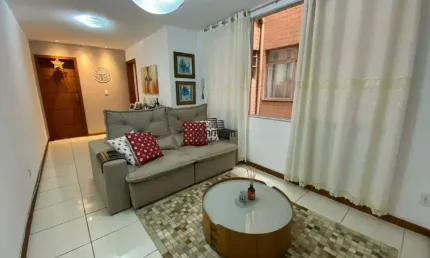 Apartamento mobiliado e decorado de 2 quartos para Locação no Centro de Guarapari/ES.