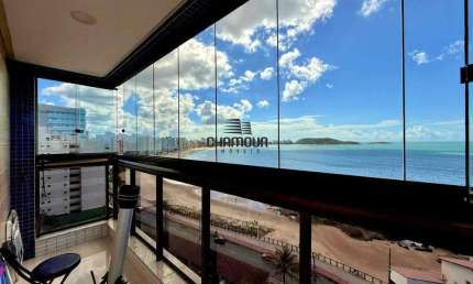 Apartamento à venda de frente para a Praia, 3 quartos, 1 suíte, 2 vagas, Muquiçaba - Guarapari/ES
