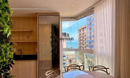 Apartamento 2 Quartos (1 Suíte) com Vista para o Mar e Area de Lazer na Praia do Morro!