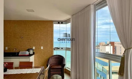 Apartamento de 2 Quartos (1 Suíte), Mobiliado, Vista Mar e Lazer!