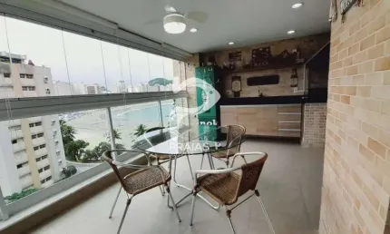 Apartamento com 3 quartos à venda na Das Galhetas x Rua Costa Esmeralda, --, Jardim Astúrias, Guarujá por R$ 1.600.000