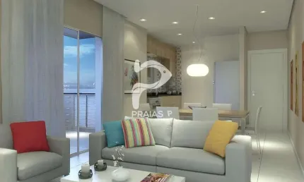 Apartamento com 3 quartos à venda na avenida general rondon, --, jardim astúrias, guarujá por r$ 947.750