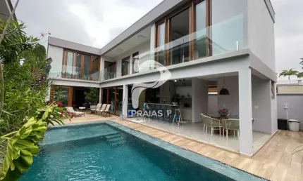 Casa em condomínio fechado com 5 quartos à venda na Rua 1, --, Balneário Praia do Pernambuco, Guarujá por R$ 2.790.000