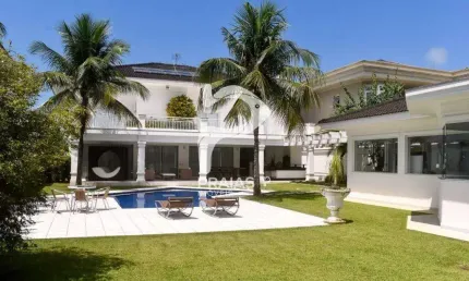 Casa em condomínio fechado com 6 quartos à venda na dois (rua 02), --, jardim acapulco, guarujá por r$ 4.700.000