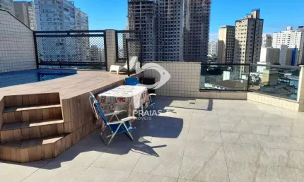 Cobertura com 2 quartos à venda na Estrela Rodrigues, --, Jardim Astúrias, Guarujá por R$ 780.000