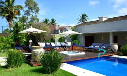 Casa em condomínio fechado com 8 quartos à venda na kensei tamayose (av.01), --, jardim acapulco, guarujá por r$ 10.000.000