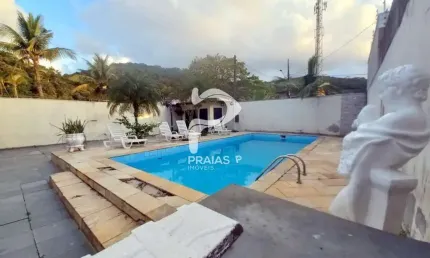 Casa com 5 quartos à venda na Rua dos Hibiscos, --, Balneário Praia do Pernambuco, Guarujá por R$ 900.000