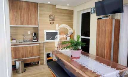 Apartamento com 2 quartos à venda na Rua Bandeirantes, --, Enseada, Guarujá por R$ 650.000