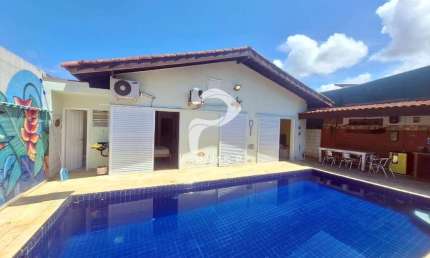 Casa em condomínio fechado com 4 quartos à venda na Issano Itano, --, Balneario Praia do Perequê, Guarujá por R$ 900.000