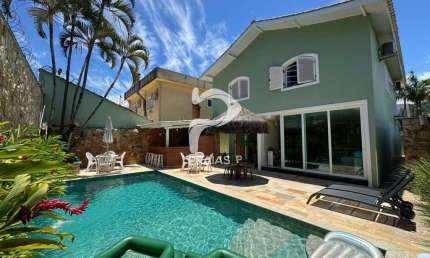 Casa em condomínio fechado com 4 quartos à venda na Jamburana, --, Enseada, Guarujá por R$ 1.590.000