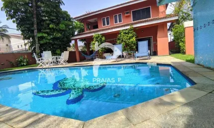 Casa em condomínio fechado com 5 quartos à venda na nicolau vitiello (rua 45), --, jardim acapulco, guarujá por r$ 2.100.000