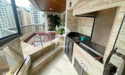 Apartamento com 3 quartos à venda na Rua Piracicaba, --, Pitangueiras, Guarujá por R$ 850.000