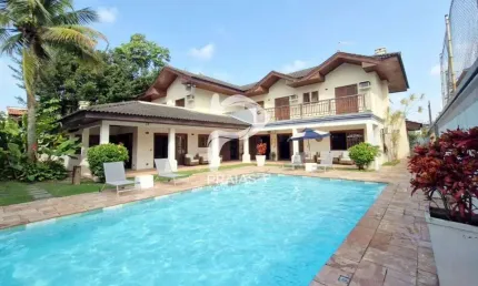 Casa em condomínio fechado com 6 quartos à venda na luiz alberto penellas filho (rua 75), --, jardim acapulco, guarujá por r$ 2.600.000