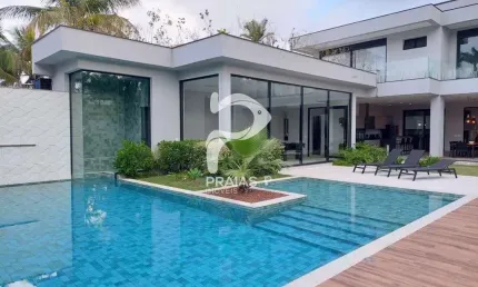 Casa em condomínio fechado com 6 quartos à venda na severino prieto alvarez (av. 02), --, jardim acapulco, guarujá por r$ 12.500.000