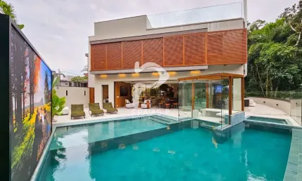 Casa em condomínio fechado com 7 quartos à venda na alameda san salvador, --, riviera, bertioga por r$ 14.500.000