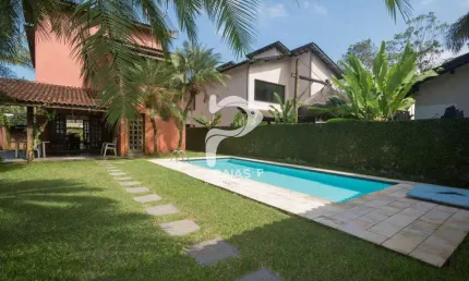 Casa em condomínio fechado com 3 quartos à venda na alameda do serrado, --, riviera, bertioga por r$ 4.900.000