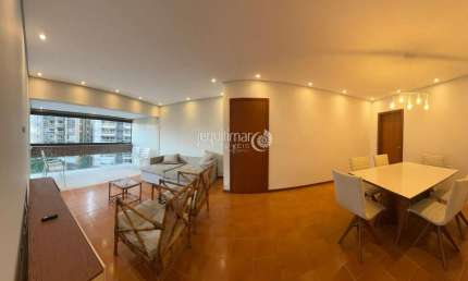 Apartamento com 3 quartos para alugar no Pitangueiras, Guarujá  por R$ 4.800