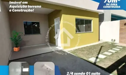 Casa no Matapoã/Mosqueiro com 2 quartos (aquisição e construção)