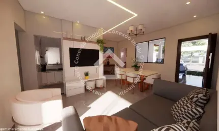 Casa nova à venda na barra dos coqueiros - 2 quartos e área gourmet | fase final de construção