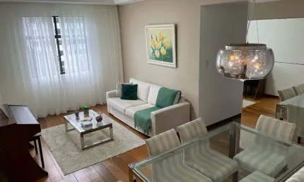 Apartamento 3/4, suíte, 104m2, mobiliado, vaga de garagem