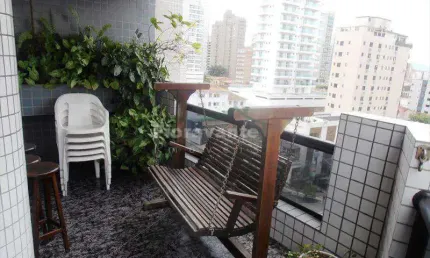 Apartamento com 3 suítes, boqueirão, santos. 2 quadras  praia