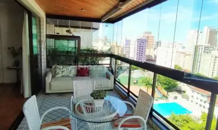Apartamento com 4 dorms, Vila Rica, Santos. Localização top.