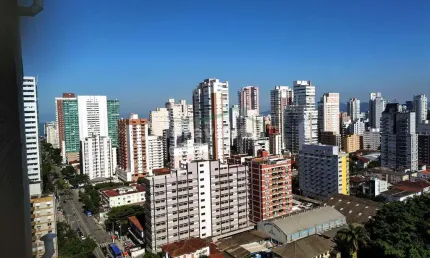 Apartamento com 2 quartos, boqueirão, santos. lazer completo.