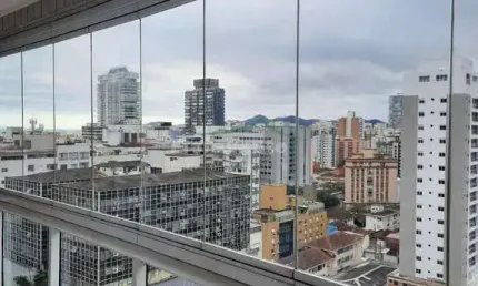 Apartamento com 2 quartos à venda na Avenida Ana Costa, Gonzaga, Santos