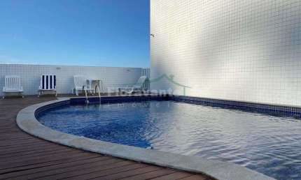 Apto 1 suíte, lavabo, 1 vaga demarcada. Lazer na cobertura.