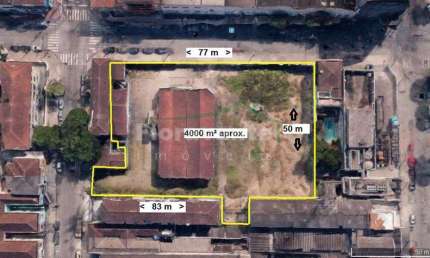 Terreno comercial para alugar na Rua Xavier Pinheiro, Macuco, Santos