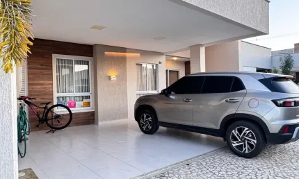 Excelente casa mobiliada em condomínio para locação no sim