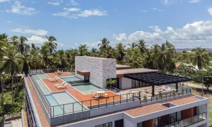 Apartamento à venda, 2 quartos, 1 vaga, mar de campas - Tamandaré/PE
