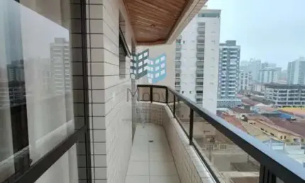 Apartamento de Praia para Venda em Praia Grande, Caiçara, 1 dormitório, 1 suíte, 2 banheiros, 1 vaga