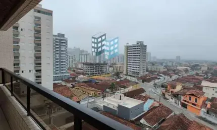 Apartamento de Praia para Venda em Praia Grande, Caiçara, 1 dormitório, 1 banheiro, 1 vaga