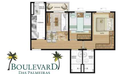 Apartamento 51,31m², 2 dormitórios no bairro São Sebastião, Porto Alegre...