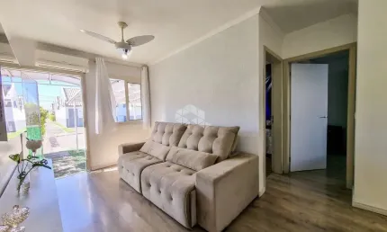 Casa em condomínio fechado no Bairro São Luís/Canoas ? 2 dormitórios, 2 vaga de garagem coberta, aceita financiamento bancário e FGTS
