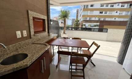 Apartamento 2 dormitórios, suíte, terraço, 120m², vista mar, churrasqueira, bairro Navegantes
