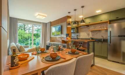 Apartamento 1 dormitório, 53,56m², 1 vaga no Bairro Bavária, em Gramado