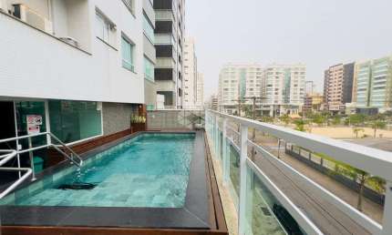 Apartamento 2 dormitórios, sendo 1 suíte, área goumert, 79m², mobiliado, prédio com piscina