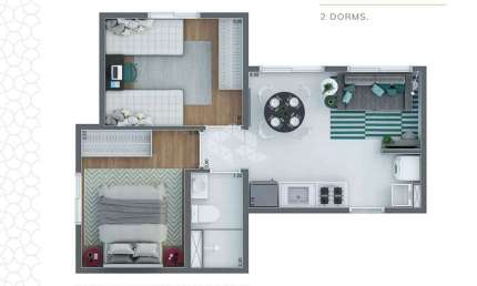 Apartamento com 2 dormitórios e 37m², em localização privilegiada no Jaguaribe, Osasco.