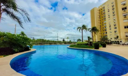 Apartamento desocupado semi mobiliado 77m² 3 dormitórios, 01 box duplo de estacionamento, no bairro Marechal Rondon em Canoas