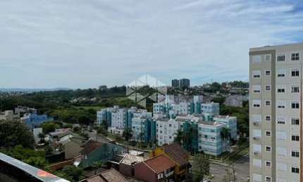 Apartamento novo de 2 quartos, sacada com churrasqueira e vaga no Morro Santana