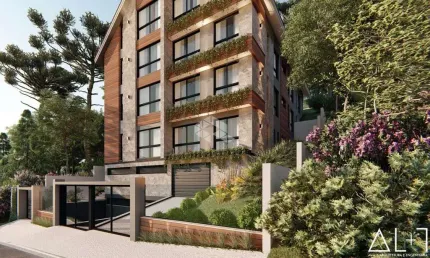 Apartamento 02 dormitórios, 60,00m² privativos, 1 vaga, na entrada de Gramado